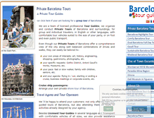 Tablet Screenshot of barcelonatourguides.com